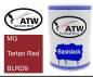 Preview: MG, Tartan Red, BLRD9: 500ml Lackdose, von ATW Autoteile West.